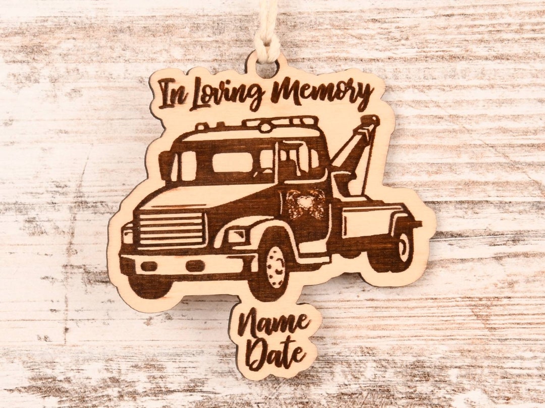 Tow Truck Christmas Ornament or Mirror Hanger tow Truck001 Etsy