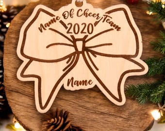 Cheerleading Christmas Ornament or Mirror Hanger (Cheer-001)