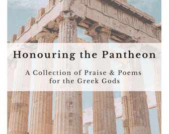 Honouring the Pantheon eBook - Praise & Poems for the Greek Gods PDF - Pagan Prayer Book - Printable download