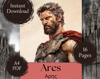 Ares Worship Guide: Hellenic Paganism Starter Kit (Printable PDF)