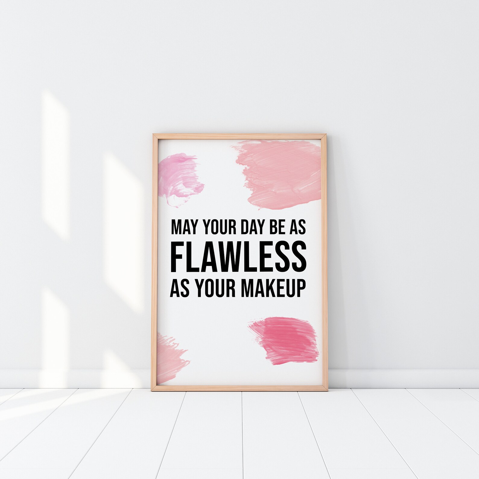Makeup Wall Art Quote Poster Glam Home Decor Fashion Printable Etsy