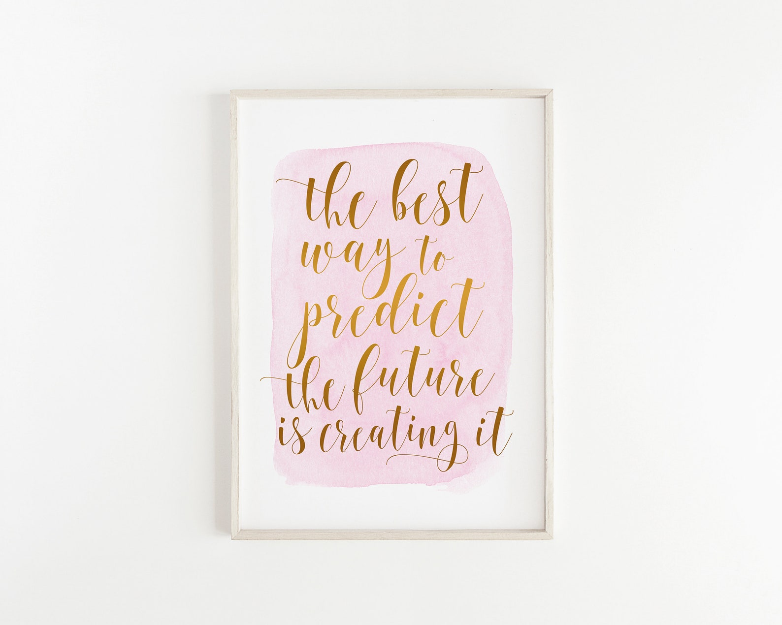Printable Quotes Rose Gold Decor Watercolor Print Motivational | Etsy