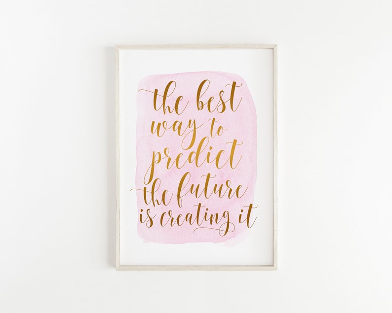 Girl boss quotes Set of 3 inspirational prints Goals Copper Office Decor