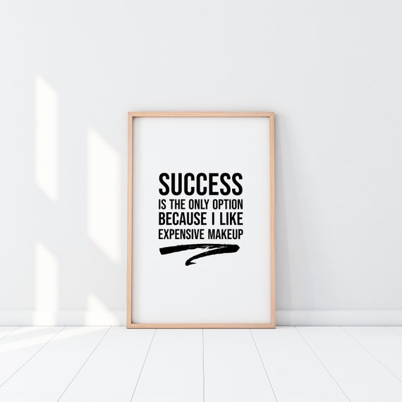 Makeup Wall Art Funny Bathroom Art Girly Wall Decor Quote Etsy