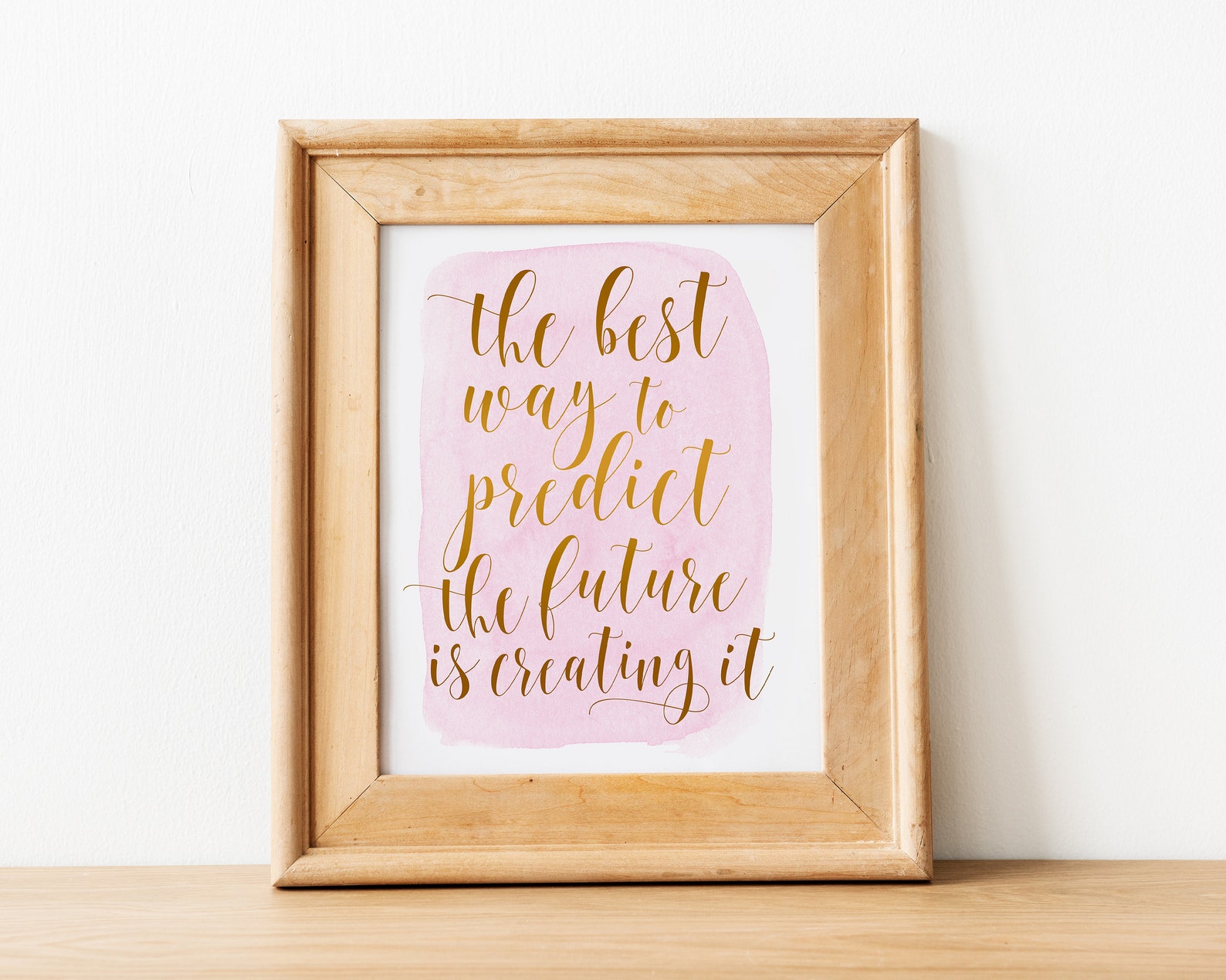 Printable Quotes Rose Gold Decor Watercolor Print Motivational | Etsy