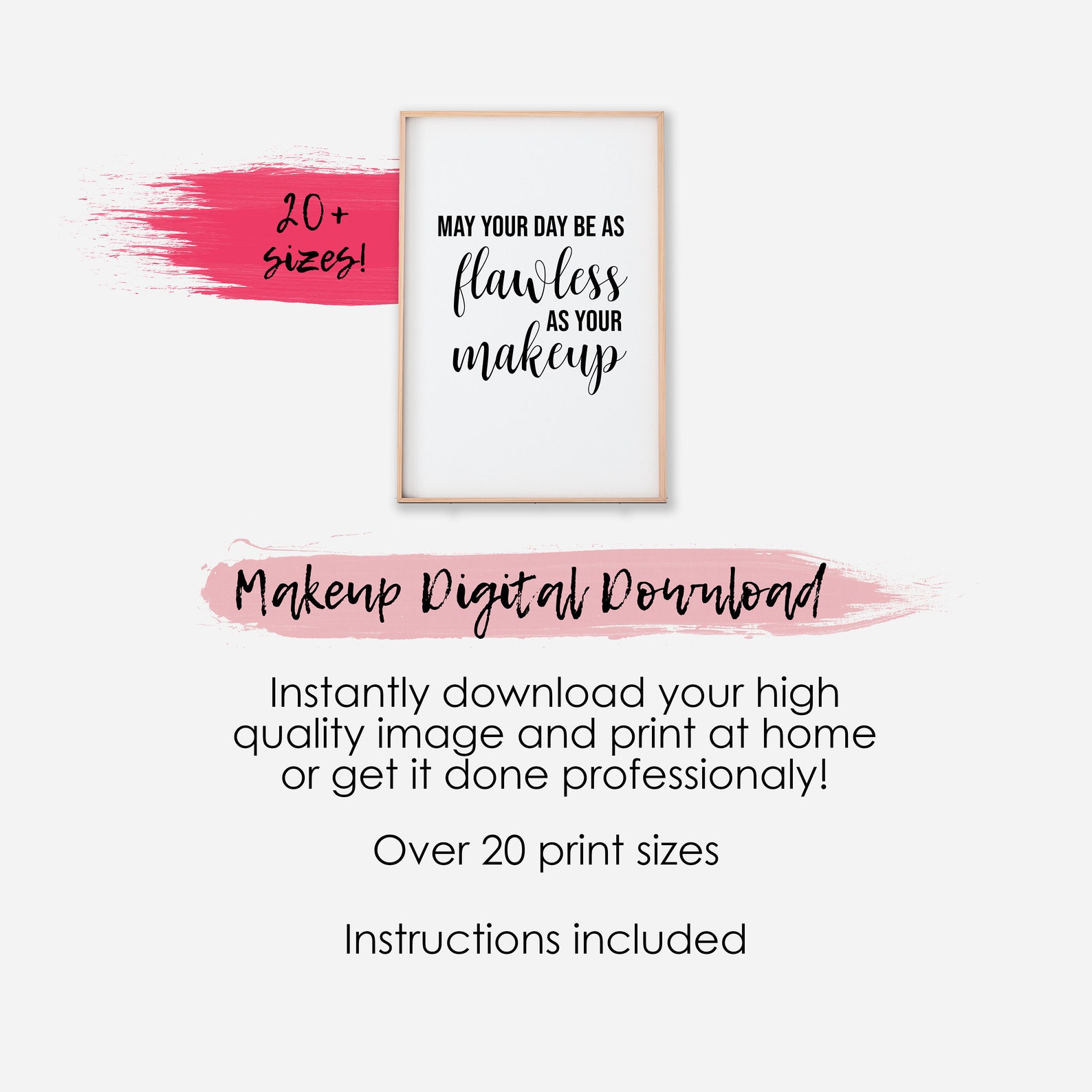 Maquillage Wall Art citation affiche Glam Home Decor mode Etsy France