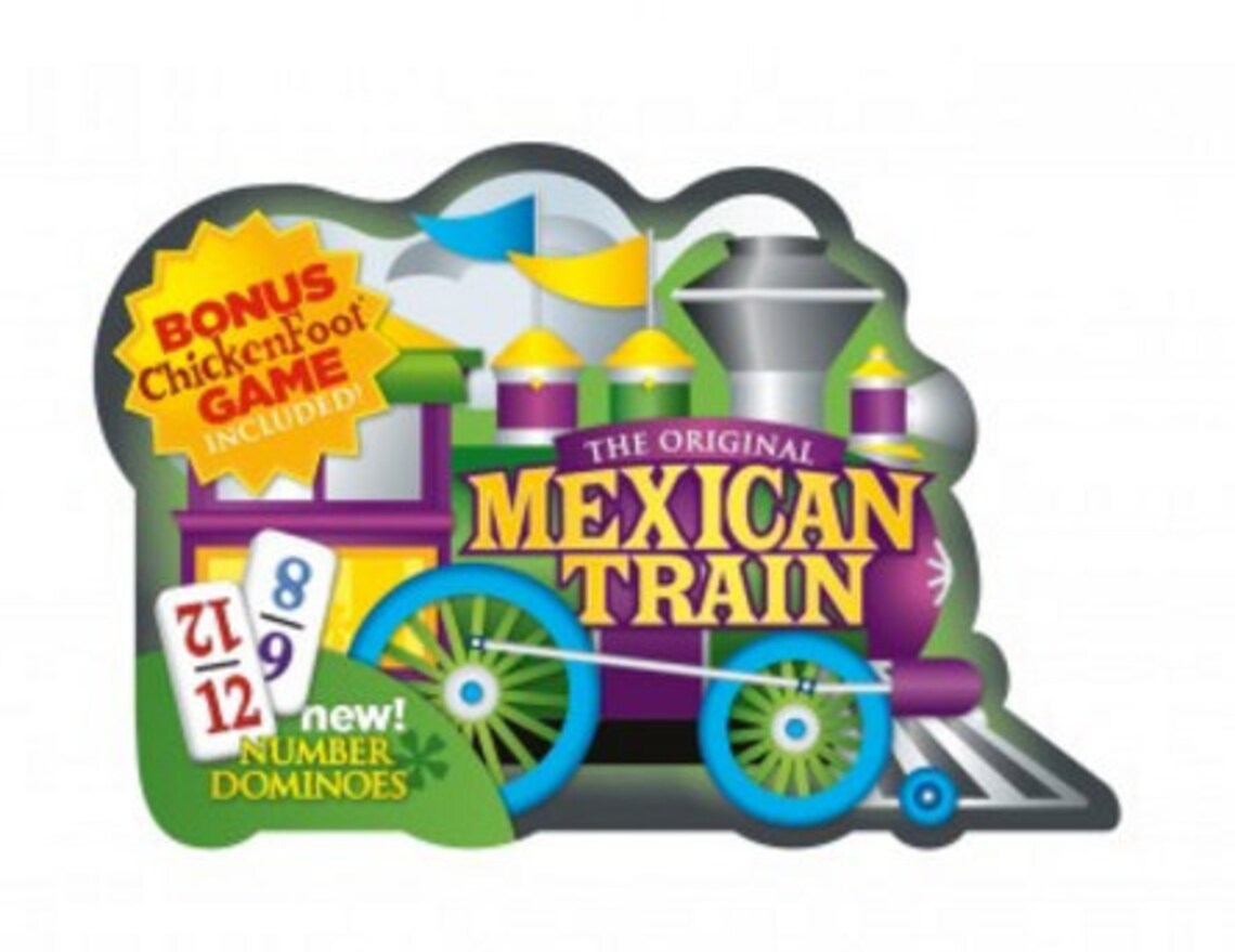 Mexican Train Deluxe Domino Set With Numbers in Collectible Etsy
