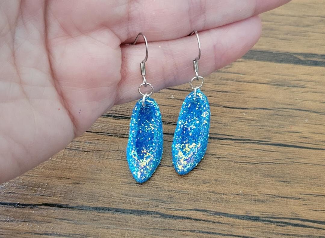 Blue Barbie Earrings, Blue Barbie Heel Earrings, Blue Earrings, Barbie Movie, Blue Jewelry, 90s