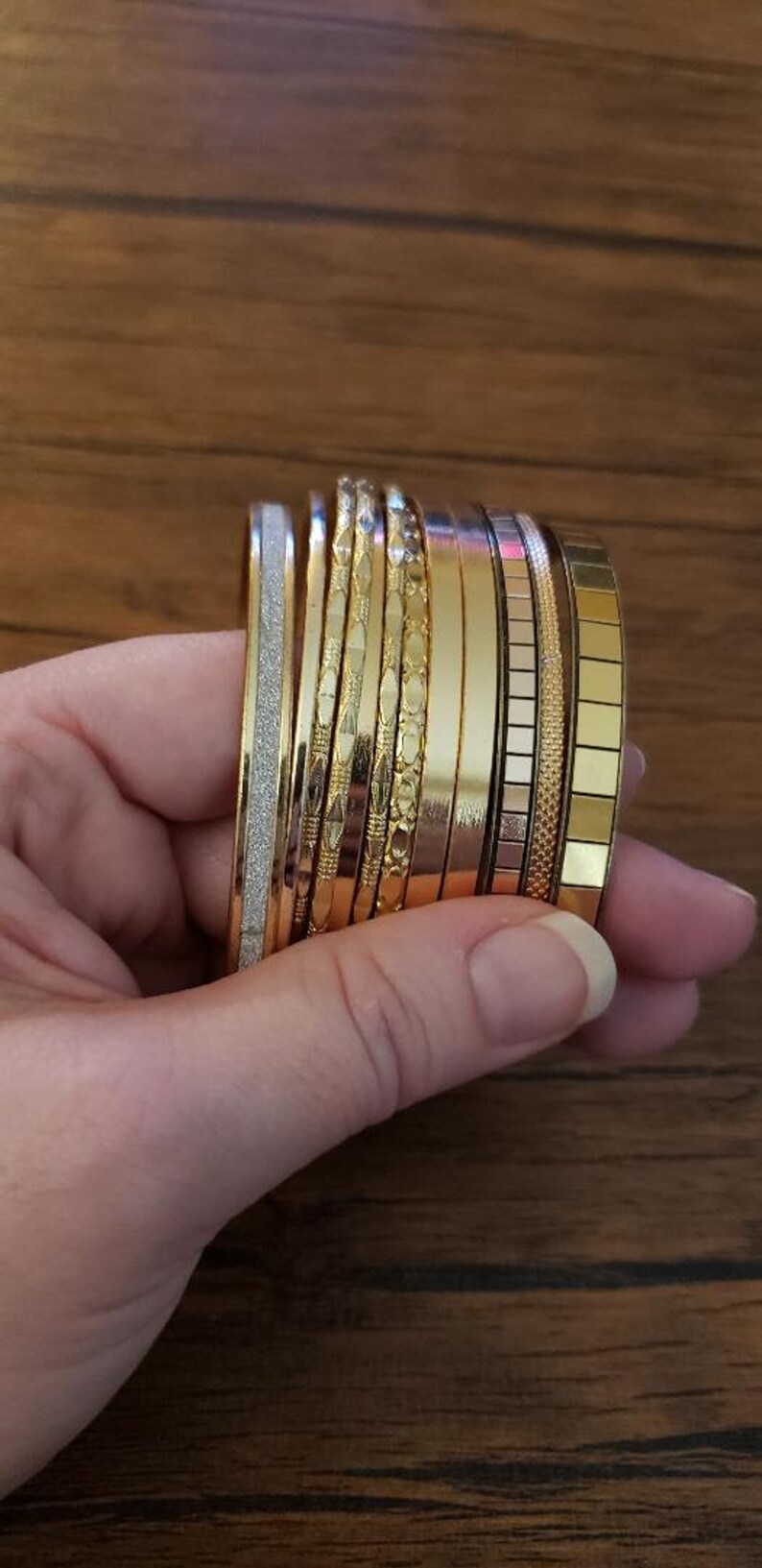 Gold bangle stack Clearance