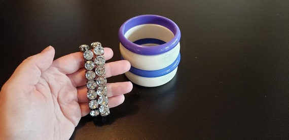 Vintage Bracelets and Bangles, Vintage Plastic Ba… - image 7