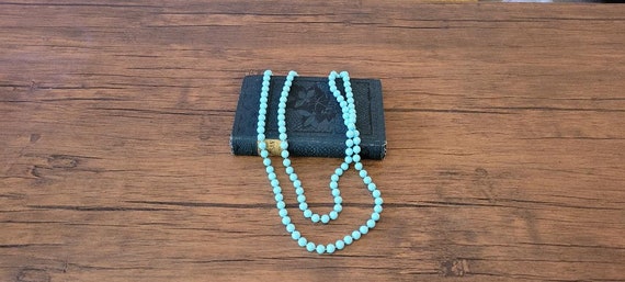 Vintage Blue Beaded Necklaces, Robins Egg Blue Ne… - image 5