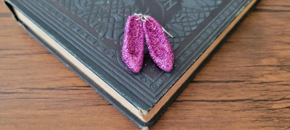 Pink Barbie Earrings, Pink Barbie Heel Earrings, … - image 10