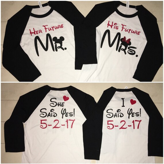 just engaged disney shirts