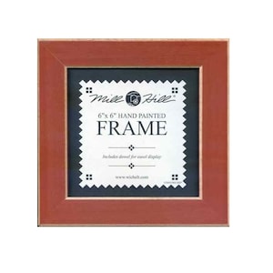 MILL HILL Frame 6 x 6 in Fits Mill Hill Button & Bead Cross Stitch Kits RUST