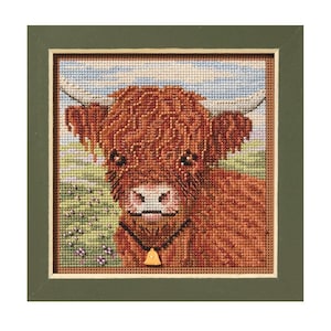 Mill Hill Buttons Beads Kit Counted Cross Stitch HIGHLAND COW MH14-2512