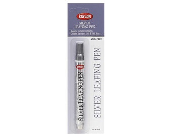 Silver Leaf Pen Etsy Silver Leaf Pen Etsy