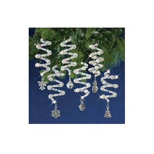 NOSTALGIC CHRISTMAS Premium Beaded Ornament Kit NC009 Crystal Christmas Charmers MAKES 6