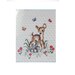 Janlynn Stamped Cross Stitch Kit Baby Quilt BABY DEER Pre Quilted and ...