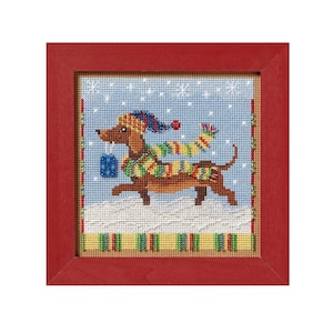 Mill Hill Buttons Beads Kit Counted Cross Stitch DASHING DACHSHUND 2024