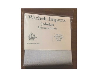 Wichelt Imports Premium Cross Stitch Fabric Jobelan 28 count EVENWEAVE China Pearl 18" x 27"