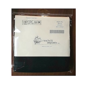 Tela para punto de cruz de primera calidad de Wichelt Imports Jobelan, 28 unidades, EVENWEAVE, negra, 18&quot; x 27&quot;