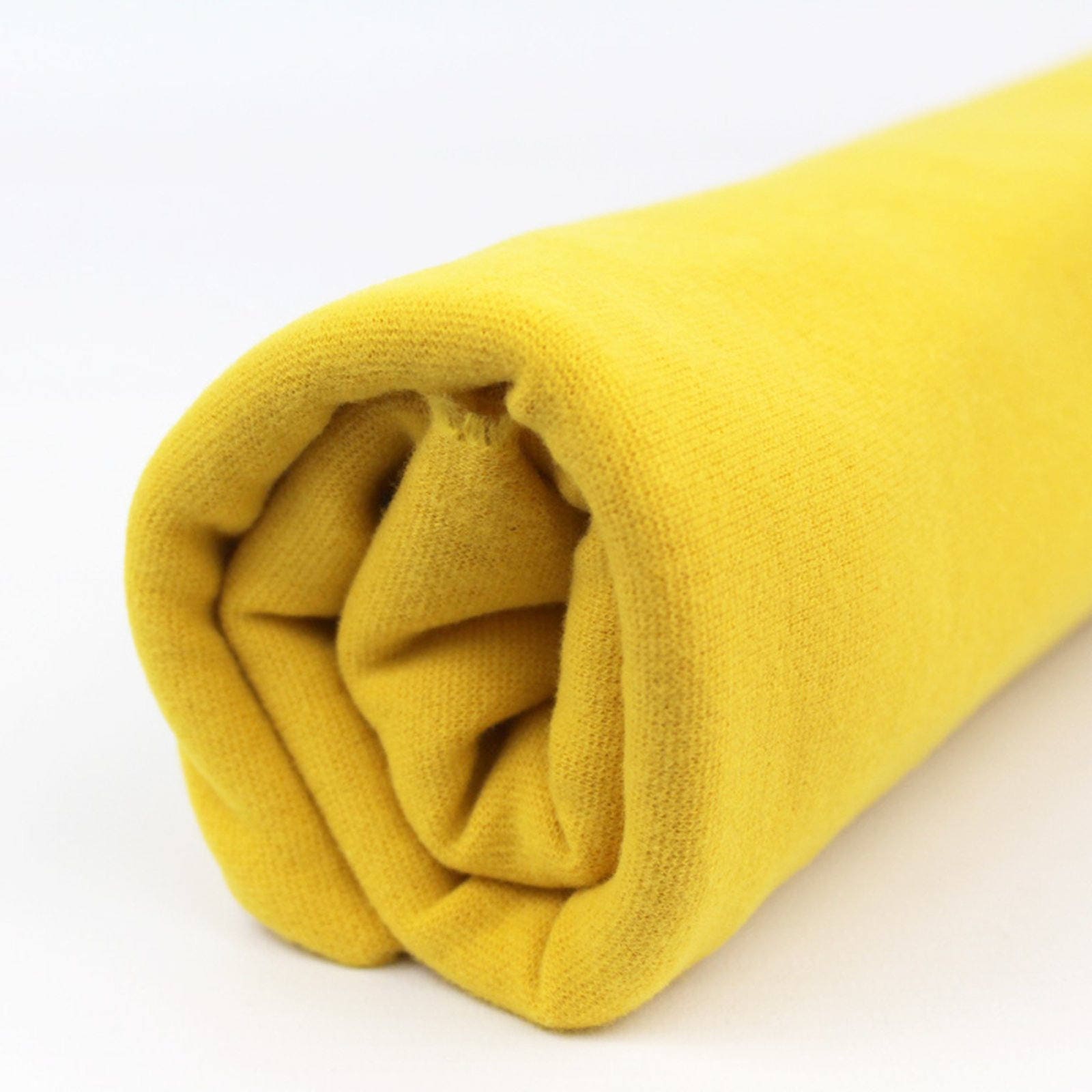 ORGANIC RIB Fabric Mustard Yellow Rib Knit Farbric Cuff Etsy