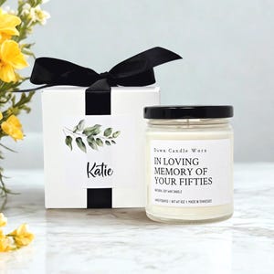 In Loving Memory Of Your Fifties, 60th Birthday Candle, Funny Candle, Birthday Gifts for Women, Gift for Her, Gift for Him