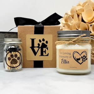 Pet Sympathy Gift - Loss of Cat Gift - Loss of Pet Gift - Soy Candle - Loss of Animal - Pet Passing - Pet Memorial Gift - Cat Memorial Gift