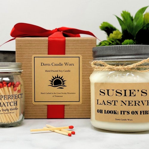 Funny Coworker Gift Last Nerve Candle Funny Gift for Etsy