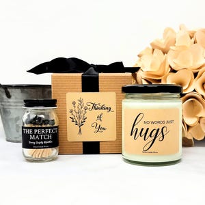No Words Just Hugs Candle Remembrance Candle Thinking of You Sorry For Your Loss Sympathy Gift Condolence Gift Memorial Candle