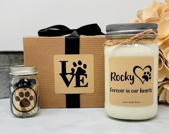 Loss of Pet Gift - Loss of Dog - Loss of Cat Gift - Forever in our Hearts - Personalized Pet Memorial Gift - Sympathy Pet Dog Passing Away
