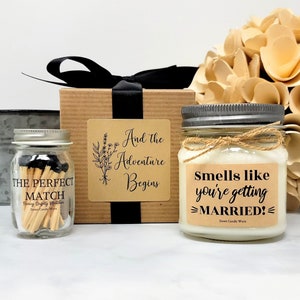 Smells Like You're Getting Married - Engagement Gift for Couple - Gift for Her - Soy Candle - Engagement Party Gift - Bridal Shower Gift