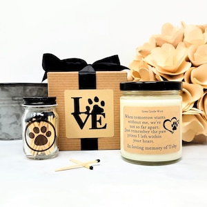 Personalized Pet Sympathy Gift, Loss of Dog Gift, Loss of Pet Gift, Loss of Animal, Pet Passing, Pet Memorial Gift Candle, Loss of Cat