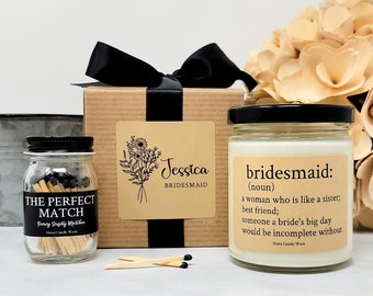 Bridesmaid Proposal Bridesmaid Gifts Bridesmaid Candle Wedding Bridesmaids Gifts Bridal Party Gift Wedding Candle Will You Be My Bridesmaid