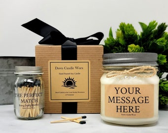 Soy Wax Candle - Gift  for Coworker - Birthday Gift - Bridesmaid Proposal Gift - Wedding Candle - Gift for Teacher  - Gift for Boss