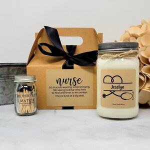 Gift for Nurse - Nurse Appreciation Week Gift - Graduation Gift - Appreciation Gift for Nurse - Thank You Gift - Nurse Candle