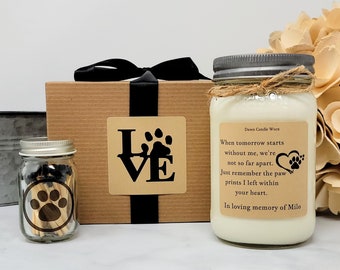 Pet Sympathy Gift - Loss of Dog Gift - Loss of Pet Gift - Soy Candle - Loss of Animal - Pet Passing - Pet Memorial Gift - Loss of Cat