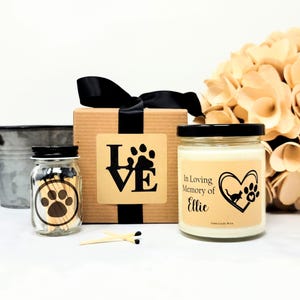 Pet Sympathy Gift - Loss of Cat Gift - Loss of Pet Gift - Soy Candle - Loss of Animal - Pet Passing - Pet Memorial Gift - Cat Memorial Gift