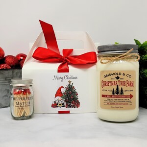 Christmas Candle Gift Set - Christmas Gift for Neighbor - Griswold's Christmas - Gift for Coworker- Gift for Best Friend - Gnome Christmas