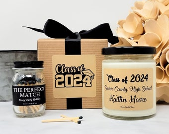 Personalized Graduation Gift Class of 2024 Graduation Gift for Her Gift for College Graduate Gift Graduation Candle High School Graduation