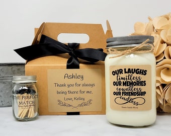 Friendship Gift Gift for Best Friend Candle Gift Set Gift for Bestie Gift for Sister Gift for Coworker Birthday Gift for Friend