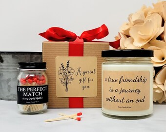 Gift for Special Friend - Gift for Best Friend - Gift for Bestie - Friendship Candle - Birthday Gift for Friend - Childhood Friends Gift