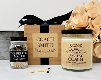 Personalized Gift for Coach - Coach Candle - Cheer Coach Gift- Gift from Team - Football Coach Gift - Gift for Dance Coach