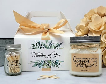 Sympathy Gift Box - Remembrance Candle - Memorial Candle - Loss of Mother Gift - Condolence Gift Box - Loss of Father