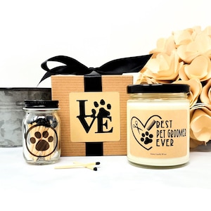 Gift for Pet Groomer - Groomer Candle - Dog Groomer Gift - Soy Candle - Christmas Gift for Groomer - Dog Grooming Gift