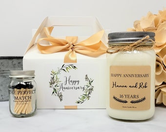 Personalized Anniversary Gift  - Anniversary Gift - Anniversary Candle - Wedding Anniversary Gift - Anniversary Party Favor - Gift for Wife