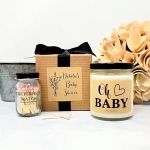 Oh Baby - Baby Shower Hostess Gift - Baby Shower Gift - Baby Girl Shower Favors - Baby Shower Prize - Gender Reveal - Baby Announcement