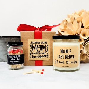 Mom&#39;s Last Nerve - Gift from Daughter - Mothers Day Gift - Funny Gift for Mom - Soy Candle - Mother&#39;s Day Candle - Gift from Son - Bonus Mom