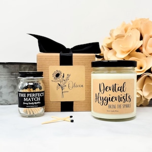 Dental Hygienist Gift - Dental Office Gift - Dental Assistant Gift - Dentist Candle - Dental Hygienists Graduation Hygienist Week Gift
