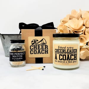 Cheerleader Coach Gift - Gift for Coach - Coach Candle - Cheer Coach Gift - Gift from Team - Best Coach Ever - Personalized Gift
